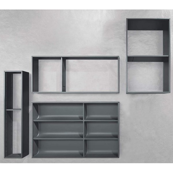 Wall-mounted walk-in wardrobe - VITALYTY SOGNO POSH - ColombiniCasa -  corner / contemporary / wooden